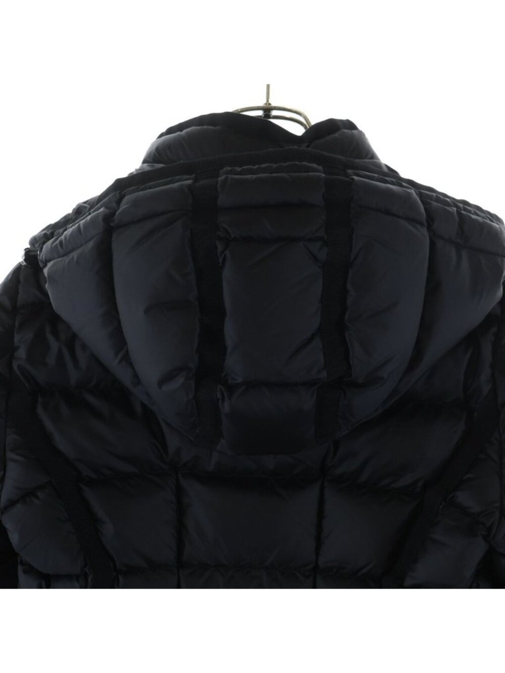 Moncler Hermine Patch Logo Hooded Zip Up Long Jacket - Picture 4 of 8